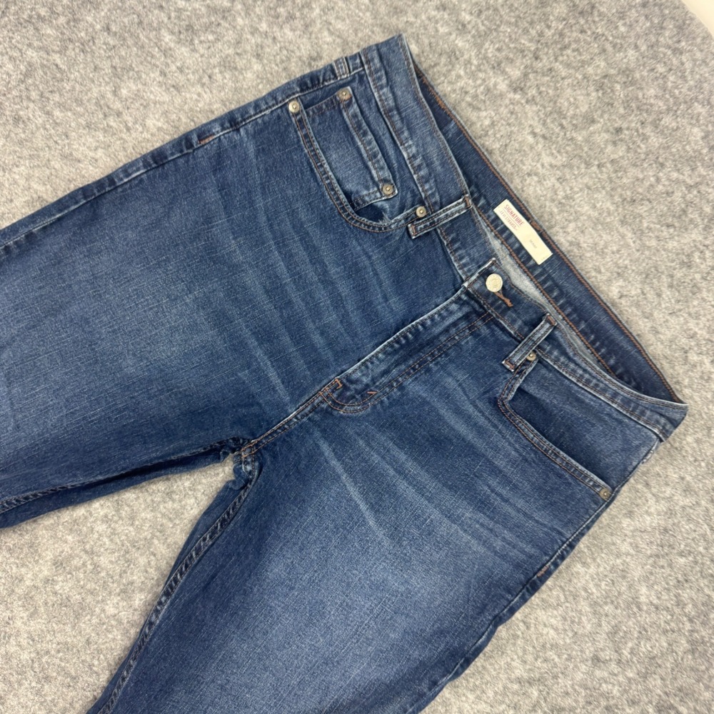 Signature by Levi Strauss Mens‎ Skinny Distressed Jeans Dark Wash W36 L30 0970